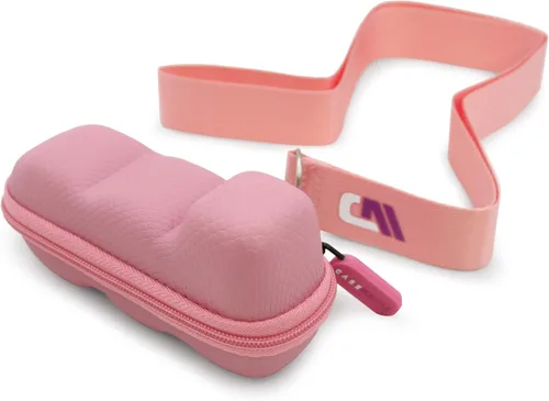 Vista 2 de CASEMATIX Estuche de viaje para inhalador de asma rosa, incluye solo estuche