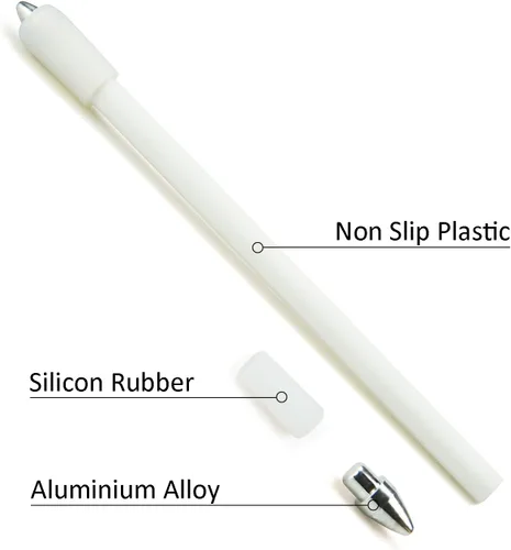 Vista 2 de Penspinning - Bolígrafos de viaje Mod Pen Spinning Mods Spinner Spin Stick antideslizante para principiantes, color blanco Negro
