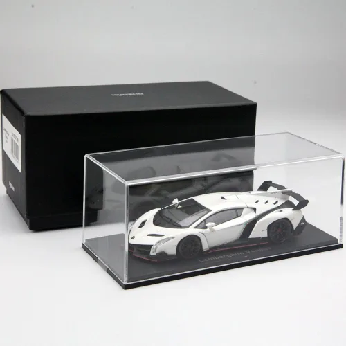 Vista 4 de Kyosho Lamborghini Veneno fundido a presión, blanco (escala 1:43)