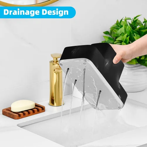 Vista 3 de VITVITI Organizador de mostrador de baño, soporte para cepillo de dientes para baño, organizador de baño de resina, almacenamiento de encimera