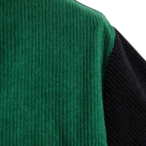 Vista 8 de Camiseta de manga corta con estampado de patchwork de lino y algodón para Hombre, blusa con botones bolsillo hawaiano