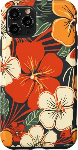 Vista 29 de Puakenikeni Flower Watercolor Floral Pattern Case for iPhone 17