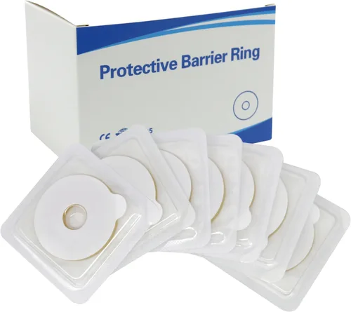 Vista 8 de 10 anillos elásticos moldeables de barrera para ostomía, 2 pulgadas de diámetro, 0.157 in de grosor, sin fugas, anillo extensor de sello