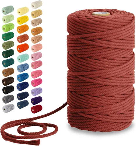 Vista 132 de Nook Theory Hilo de macramé de 3mm 109 yardas - Cuerda de macramé suave de 4mm, 5mm perfecta para nudos - Suministros de macramé para colgadores
