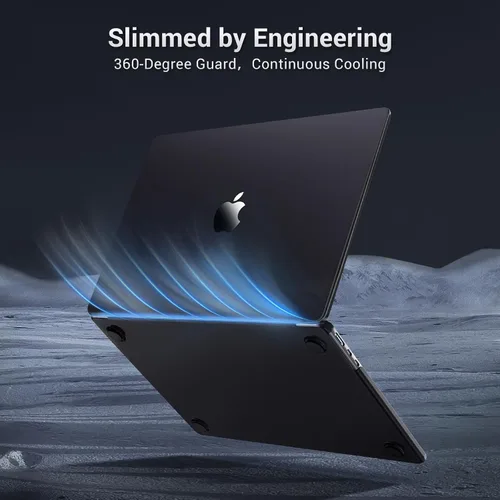 Vista 7 de MOSISO Funda compatible con MacBook Air de 13 pulgadas M5 2026 M4 M3 M2 2025-2022 A3449 A3240 A3113 A2681, cierra sin problemas carcasa rígida