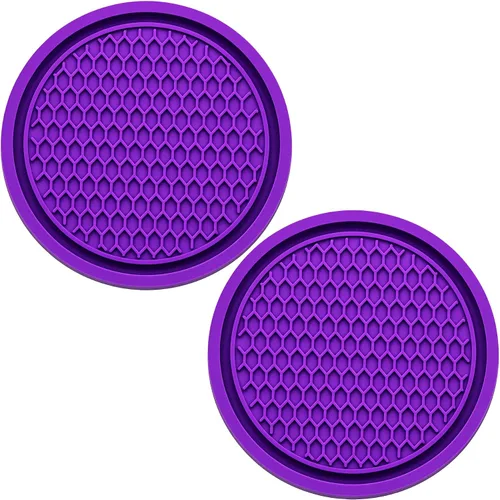 Vista 23 de 2 piezas posavasos para portavasos de automóvil, posavasos universales antideslizantes para portavasos de automóvil, 2.75 pulgadas posavasos