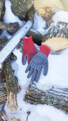 Vista 3 de Midwest Gloves & Gear 90CF-EA MAX - Guantes de agarre, color rojo/negro, talla L