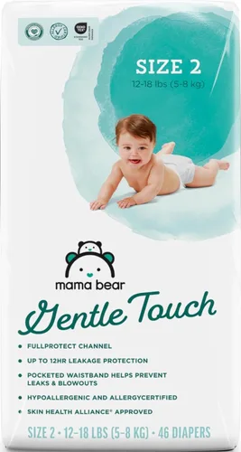 Vista 15 de Marca Amazon - Pañales Mama Bear de toque suave, talla 1, 50
