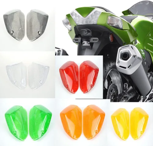 Vista 2 de TOPZONE Compatible con Kawasaki 2006-2019 Ninja ZX-14 / ZX-14R; lámpara Idicator intermitente intermitente de señal de giro (color verde)