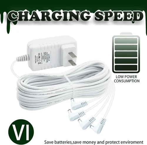 Vista 4 de Adaptador de corriente de 4.5 V para casas Lemax Christmas Village 74707