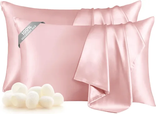 Vista 30 de THXSILK Funda de almohada 100% seda de morera para la salud del cabello y la piel, funda de almohada suave y lisa con cremallera oculta, ambos lados
