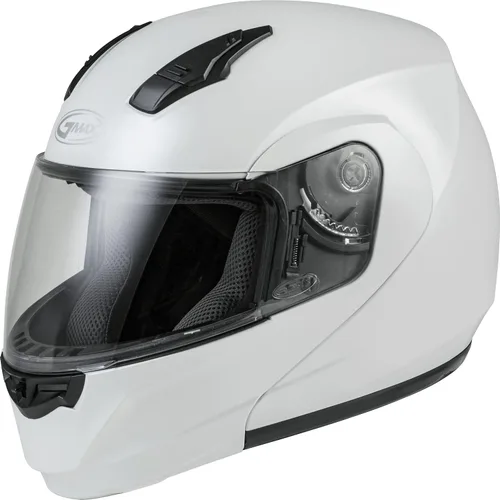 Vista 2 de GMAX Casco modular MD-04 (blanco perla, XL) - Aprobado por FMVSS 218