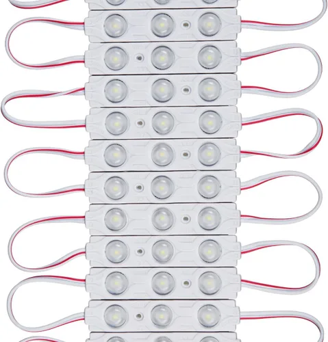 Vista 3 de Módulo LED rojo DC12V 0.72W con lente con fuente de alimentación 300W