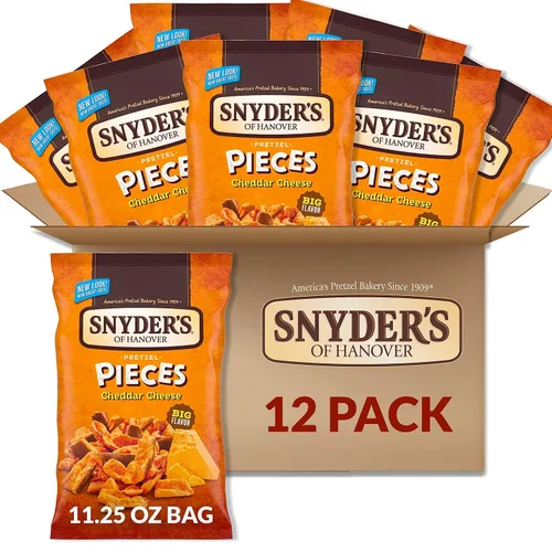 Vista 12 de Snyder's of Hanover Pretzel Pieces, ala de búfalo caliente, 11.25 onzas (paquete de 12)