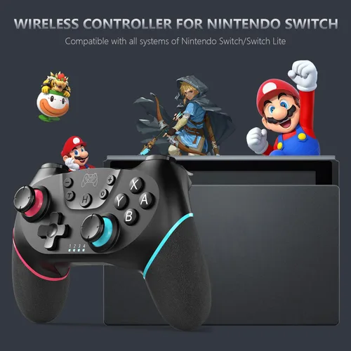 Vista 7 de ASTARRY Switch Controller Wireless Switch Pro Controller Compatible with SwitchSwitch LiteSwitch OLED Programmable Remote Gamepad Joystick with