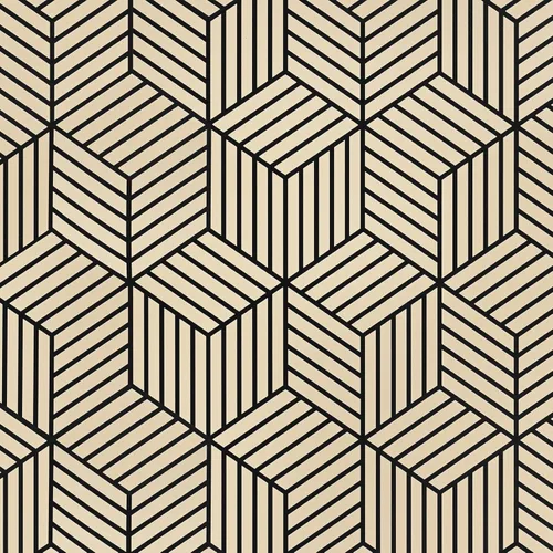 Vista 10 de WENMER Papel tapiz hexagonal geométrico de 17.7 x 118 pulgadas, para despegar y pegar, papel de contacto geométrico extraíble negro y dorado