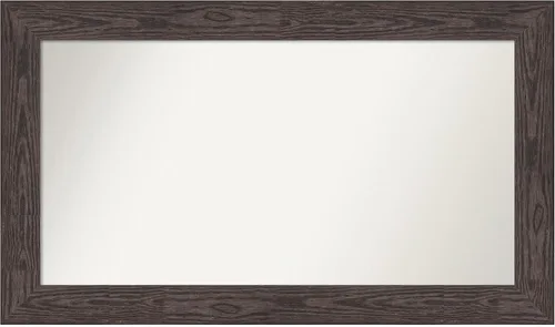 Vista 486 de Amanti Art Espejo personalizado, espejo de baño negro puente, espejo de pared o espejo de tocador de baño sobre el fregadero (26 x 26 pulgadas)