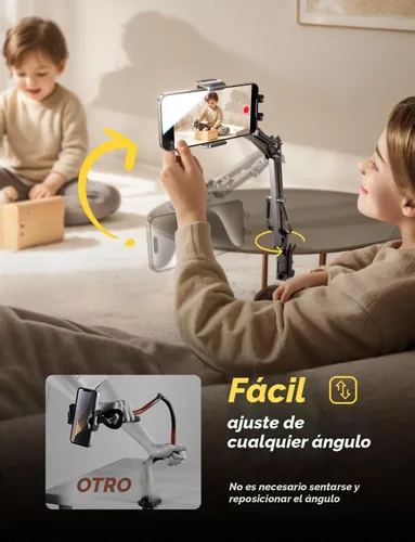 Vista 7 de LISEN - Soporte para teléfono celular para escritorio de cama, soporte