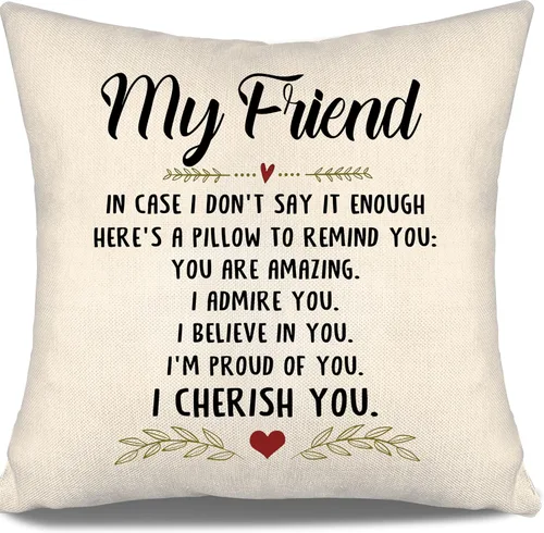 Vista 10 de En caso de que no lo diga lo suficiente aquí hay una almohada para recordarte que eres increíble, te aprecio, te quiero. Funda de almohada para tía
