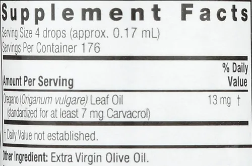 Vista 4 de NATURES ANSWER Aceite de orégano, 1 FZ