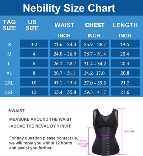 Vista 7 de Nebility Chaleco de entrenamiento de cintura transpirable para mujer