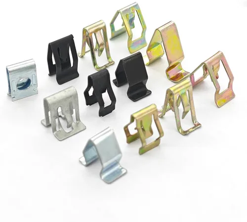 Vista 6 de BESULEN 240 clips de sujeción para tablero de automóvil, 240 piezas, 12 tamaños, remaches de fijación, retenedores de metal, clips de sujeción