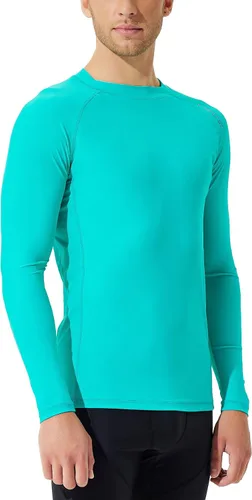 Vista 2 de SURFEASY Men's Rash Guard Swim Shirt Long & Short Sleeve, UPF 50+ Sun Protection Quick Dry Rashguard