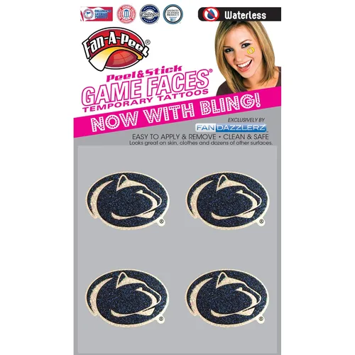 Vista 332 de Fan-A-Peel Tatuajes temporales sin agua del estado de Louisiana, hipoalergénicos, para despegar y pegar, tatuajes temporales impermeables
