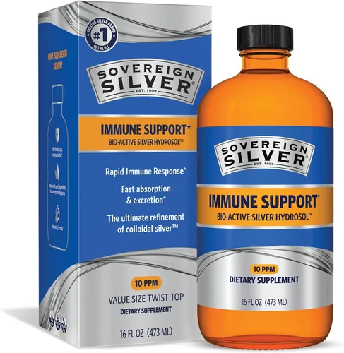 Vista 10 de Sovereign Silver Apoyo inmunológico para niños, plata coloidal, 4 fl oz (4.0 fl oz) Hidrosol de plata Bio-Activo, 10 ppm, absorción rápida, gotero