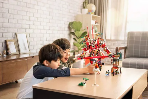 Vista 3 de LEGO Monkie Kid: Monkey King Warrior Mech 80012 Kit de construcción de juguete (1,629 piezas)