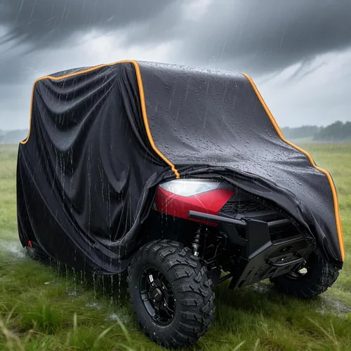 Vista 8 de StarknightMT Funda UTV de 2 plazas, cubierta completa compatible con Can Am Maverick X3/Turbo / 900, Kawasaki, CFMOTO, RZR, Talon, SXS funda