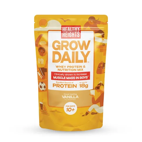 Vista 9 de Healthy Heights Grow Daily Kids - Mezcla de bebida proteica (chocolate) - Batido alto en proteínas para niños de 10 años, 21.6 onzas
