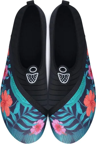Vista 5 de QACOHU Zapatos de agua para hombre y mujer, zapatos de agua de secado rápido para buceo, surf, natación, playa, yoga