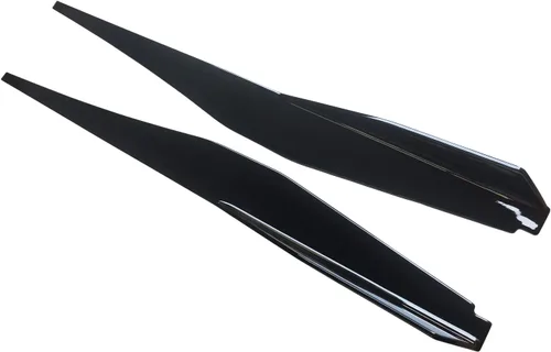 Vista 6 de NINTE Falda lateral para Chevrolet Chevy Corvette C8 5VM estilo Rocker Panel brillante ABS pintado de ABS negro brillante protector de línea
