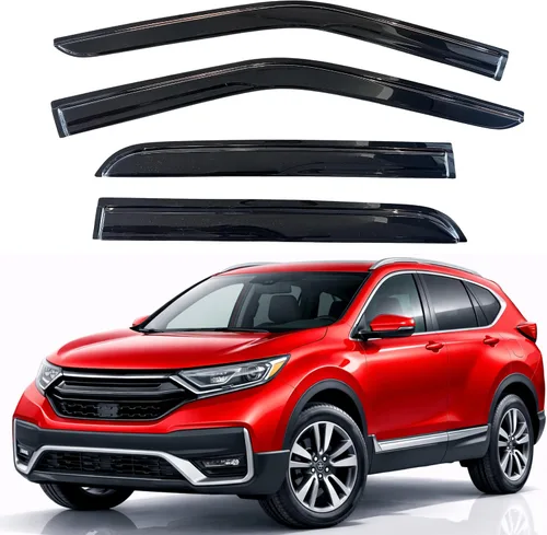 Vista 297 de KPY Moldura deflectora de viento con protección contra la lluvia compatible con Mazda CX-3 2016-2021 (CX3), 4 unidades, para ventana lateral
