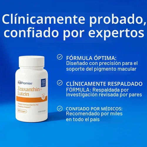 Vista 7 de EyePromise: Zeaxantina + Vitamina del ojo de luteína - Protege y mejora la salud macular