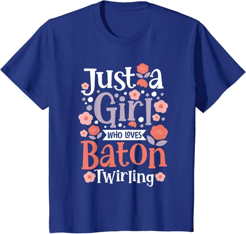 Vista 56 de A Girl Who Loves Baton Twirling - Camiseta de giro Majorette Twirler, Negro