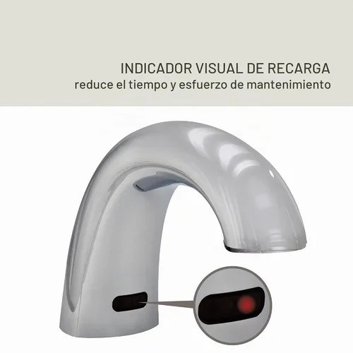 Vista 5 de Rubbermaid Commercial One-Shot FG750339. Despachador automático de jabón y espuma, discreto, de cromo.