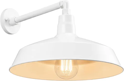 Vista 18 de 17 pulgadas. RLM Warehouse - Pantalla con brazo de cuello de cisne y bombilla Led A19 5000K de 9W