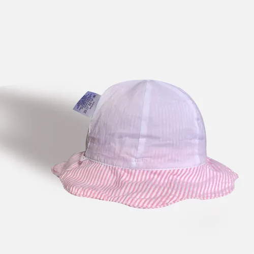 Vista 4 de jerague Sombrero de sol transpirable para niños y niñas pequeños, de algodón, plegable, con protección SPF 50+