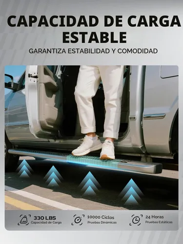 Vista 6 de YHTAUTO - Estribos de 3 pulgadas para Chevy y GMC, cabina estándar/cabina regular Cromo