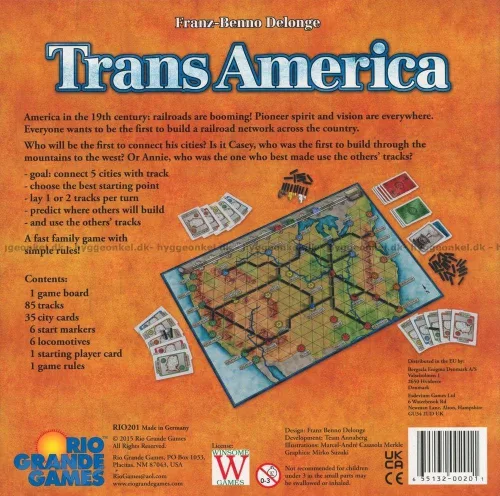 Vista 3 de Rio Grande Games Transamerica Juego