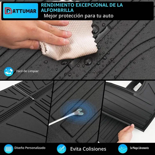 Vista 4 de Floor Mats Set (7 PCS) for 2016-2025 2026 Dodge Durango 7-Seater