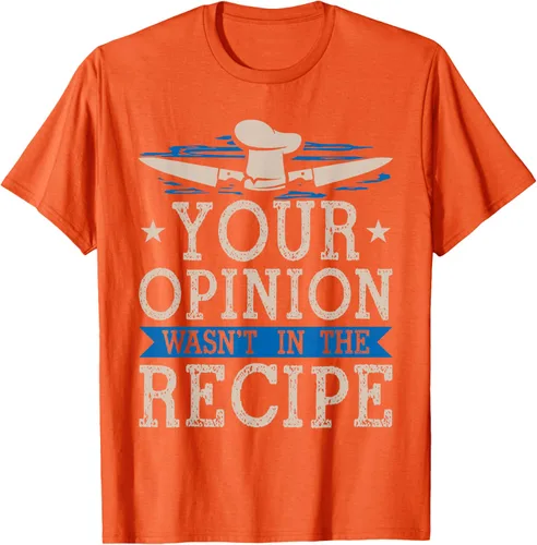 Vista 58 de Cooking Your Opinion Wasnot In The Recipe Chef Cook Baker - Camiseta, Negro, S