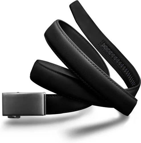 Vista 44 de Mission Belt Cinturón de trinquete de cuero para mujer, colección de cuero de 1.181 in oro/cuero negro