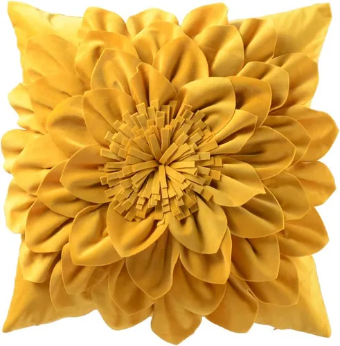 Vista 21 de OiseauVoler Fundas de almohada decorativas con flores 3D de 18 x 18 Verde manzana