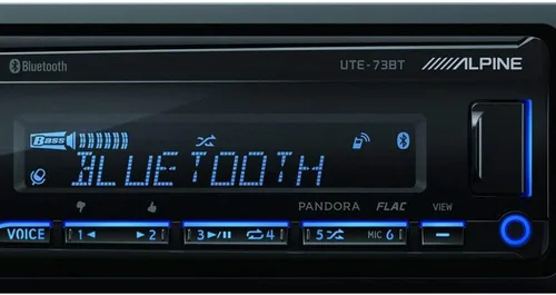 Vista 4 de Alpine Receptor multimedia digital UTE-73BT Mech-Less con tecnología inalámbrica Bluetooth®