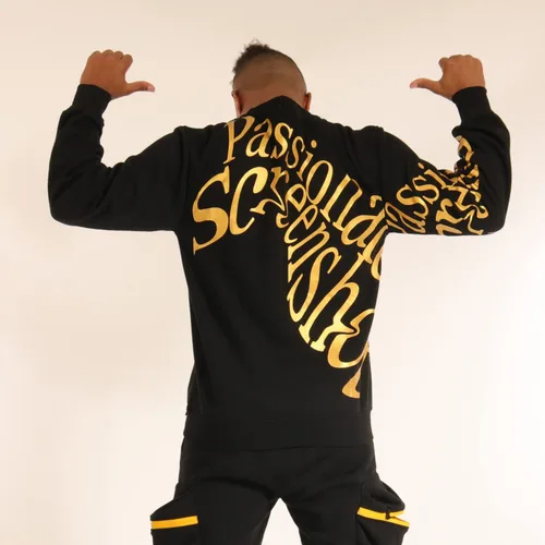 Vista 3 de SCREENSHOT Urban NYC Graffiti Hip Hop - Sudadera de forro polar con cuello redondo para hombre