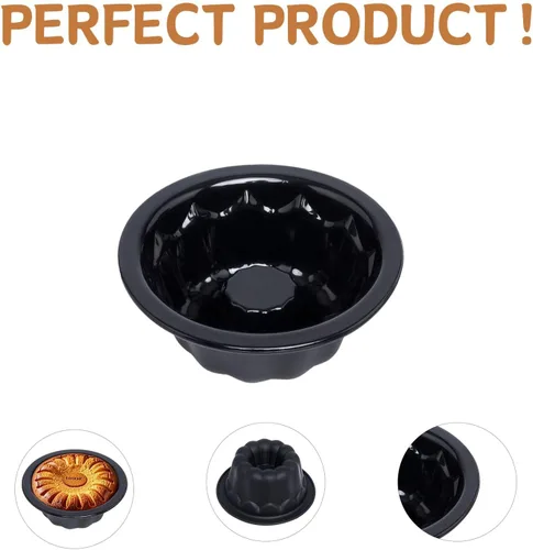 Vista 10 de Findful Paquete de 25 mini moldes para hornear – Moldes de silicona de 4 pulgadas para moldes de flan – Molde reutilizable para pasteles