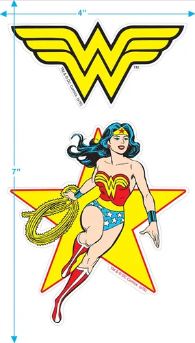 Vista 4 de Popfunk Camiseta y pegatinas con licencia Wonder Woman Plays Rough